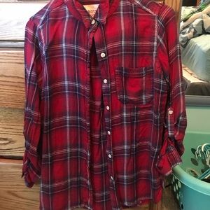 Red plaid flannel